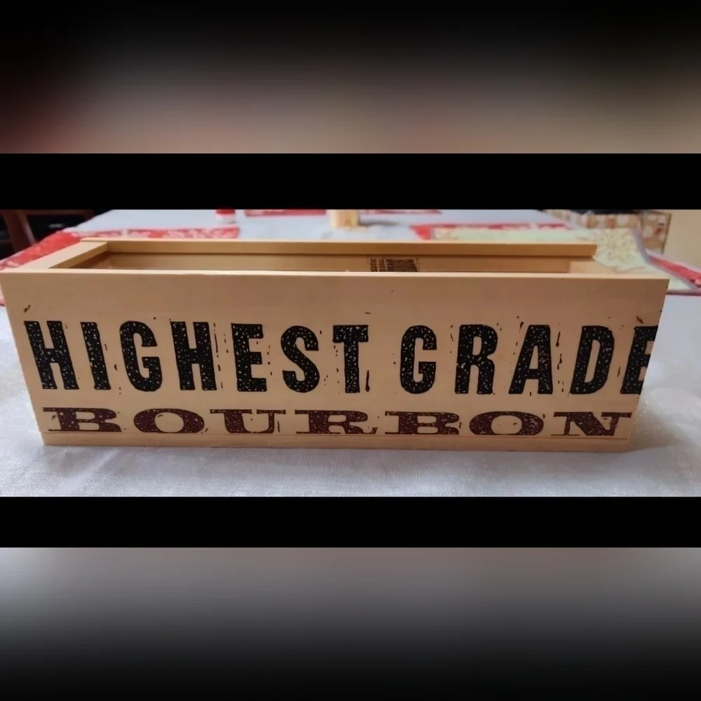 NWOT, BOOKER'S BOURBON WOOD WHISKEY DISPLAY BOX, Clermont, Kentucky
